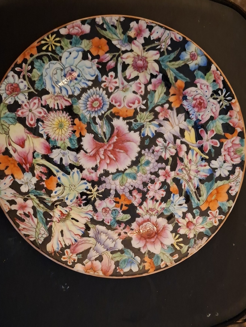 1800s Chinese Mille Fiori 9" Plate
